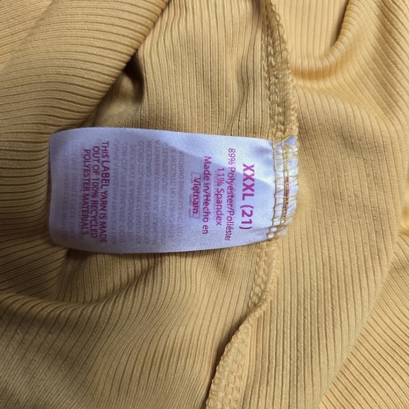 no boundaries mustard yellow ribbed tank top women's plus size XXXL - Picture 2 of 7